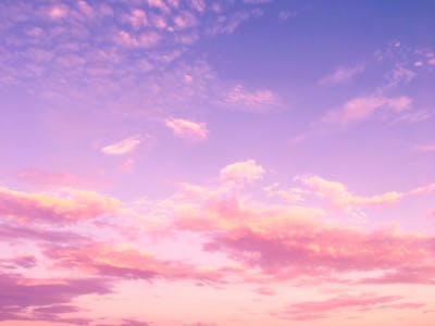 clouds in warm colors
